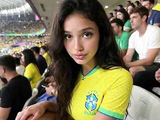 Public Sex With Sexy Brazilian Girl At World Cup Stadium