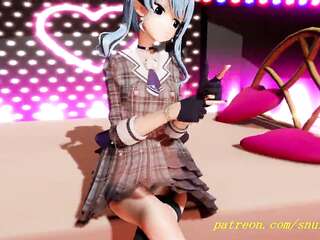 VR180 3D MMD Suisei Dance Hololive Hentai