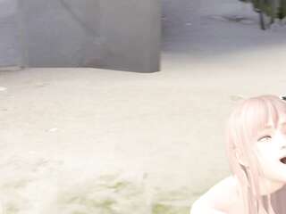 Hentai 3D Girl Drinks Pee and Sucks Boyfriend's Friend's Dick