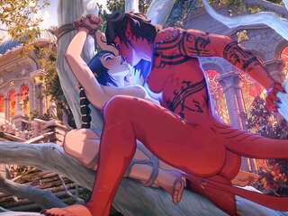 3D Hentai Futanari Double Penetration Domination