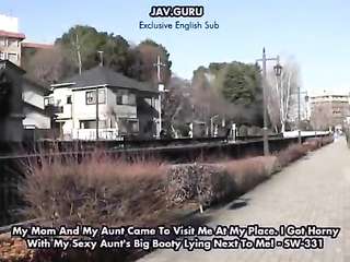 Sw-331 Mom and aunt came to visit my place and arranged debauchery (sub English)