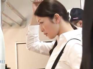 Japanese MILF gets Fucked on the Bus Wwith her Boyfriends - Pornhun