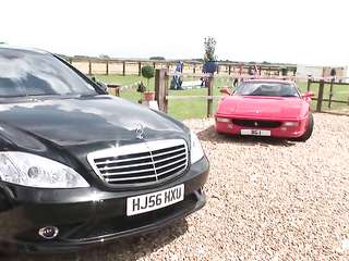 Old rich libertine fucks his blonde jockey ()